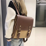 Weiyinxing Fashion Woman Backpack Pu Leather Big School Backpack Bags for Teenagers Girls 2023 Simple New Designer Hand Shoulder Bags