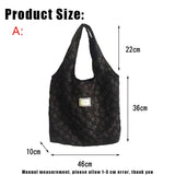 Weiyinxing Retro Literature Embroidery Embroidered Shoulder Handbag Student Class Large-capacity Casual Ladies Shopping Bag Open