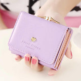 Weiyinxing Women Wallet loving heart Short Women's Wallet Card Holder Girls Mini Woman Fashion Lady Coin Purse for Female Clutch Bag
