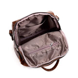 Weiyinxing Fashion High Quality Women's Leather Backpack Ladies Double Shoulder Bag Large Capacity Backpacks for School Teenage Girls