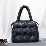weiyinxing Space Pad Cotton Women Handbags Designer Shoulder Bags Nylon Down Feather Crossbody Bag Large Capacity Tote Shopper Purse