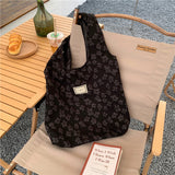 Weiyinxing Retro Literature Embroidery Embroidered Shoulder Handbag Student Class Large-capacity Casual Ladies Shopping Bag Open