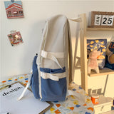 weiyinxing Fashion Women Backpack Kawaii Canvas Leisure Travel Bag Rucksack Bookbag for Teenager Girl Schoolbag Laptop Mochila