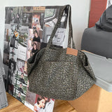 Weiyinxing Women Bag Woman Handbags Leopard Casual Tote Shopping Bag Vintage One Shoulder Bags Women Handbags Fashion 2023 Casual