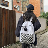 weiyinxing Fashion Girls Plaid Backpack Waterproof Leisure Shoulder Bag Women Laptop Mochila Bookbag Travel Rucksack for Female