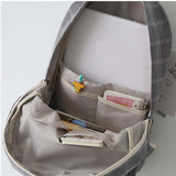 weiyinxing Girl College School Bag Casual New Simple Women Backpack Striped Book Packbags for Teenage Travel Shoulder Bag Rucksack