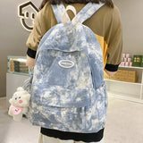 Weiyinxing Dyeing Design Women Backpack Kawaii Nylon Book Bag Female Mochila School Backpack for Teenage Girl Travel Rucksack