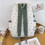 Weiyinxing Lady Kawaii Pattern Nylon Bag Trendy Female Laptop Cute Flannel Backpack Travel Women Student Backpack Girl College Bags