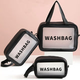 Weiyinxing Bag Organizer Cosmetic Bag Large Capacity Wash Gargle Waterproof Bath Translucent Frosted Receive Package Customization