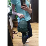 weiyinxing Designer Fashion Women Leather Backpack Mini Soft Touch Multi-Function Small Backpack Female Ladies Shoulder Bag Girl Purse