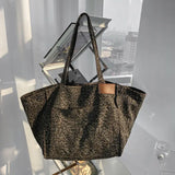 Weiyinxing Women Bag Woman Handbags Leopard Casual Tote Shopping Bag Vintage One Shoulder Bags Women Handbags Fashion 2023 Casual