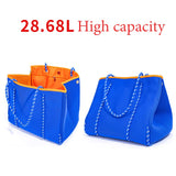 weiyinxing Neoprene Large Capacity Beach Bag Designer Women Shoulder Bags Summer Big Tote Lady Handbags Bali Shopper Bag Purses 2023