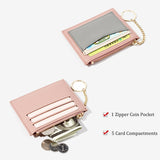 Weiyinxing Slim Women Small Wallet and Purse Girls Short Leather Credit Card Holders Zipper Wallets Ladies Coin Purses Patchwork Bag