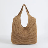 Weiyinxing Straw Women Shoulder Bags Paper Woven Female Handbags Large Capacity Summer Beach Straw Bags Casual Tote Purses 2023