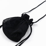 Weiyinxing New Mesh Hollow Out Package Messenger Bags Korean Version of Canvas Totes Shoulder Bucket Shopping Bag