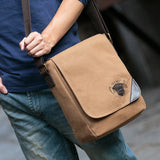 Weiyinxing Canvas Man Bag Famous Designer Vintage Male Single Shoulder Bag Daily Carry Messenger Bags School Crossbody Bag 25*9*30cm