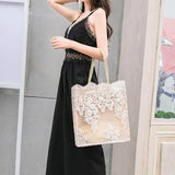 Weiyinxing Lace Ladies Handbag Summer Beach Wedding Bridal Party Hand Bag Bolsa Feminina Women's Shoulder Bag Shopping Bag