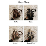 weiyinxing 2023 Winter Plaid Nylon Women Backpack New Korean Students Small Schoolbag Campus Stripe Style Fashion Girls Travel Bags