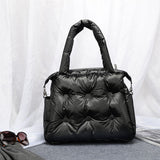 weiyinxing Space Pad Cotton Women Handbags Designer Shoulder Bags Nylon Down Feather Crossbody Bag Large Capacity Tote Shopper Purse