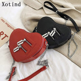 Weiyinxing Love Heart Shape Shoulder Bags For Women 2023 Luxury Designer Leather Handbags Brand Female Chain Crossbody Purse Bag