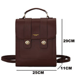 weiyinxing Vintage Brand Woman Backpack High Quality PU Leather School Bags For Teenage Girls Fashion Soft Ladies Double Shoulder Bags