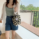Weiyinxing Print Tote Bag for Women Large Capacity Ladies Canvas Shoulder Shopping Bags Female Student Girls Book Purse Handbags