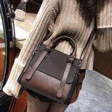 Weiyinxing style Fashion New Women Handbags 2023 High quality Matte PU Leather Portable Shoulder bag Ladies Hit color Big Tote bag