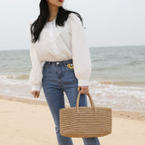 weiyinxing Large Capacity Tote Straw Bags Handmade Woven Women Handbags Summer Beach Basket Bag Lady Travel Bali Big Purses 2023