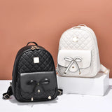 Weiyinxing Women's bags 2023 new bowknot backpack Europe and the United States trend of mother and child backpack rhomboid shoulder