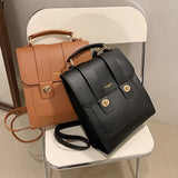 weiyinxing Vintage Brand Woman Backpack High Quality PU Leather School Bags For Teenage Girls Fashion Soft Ladies Double Shoulder Bags
