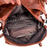 Weiyinxing Women Leather Backpack Travel Female Shoulders School Bag Pretty Style Girls Daypack Shopping Rucksack