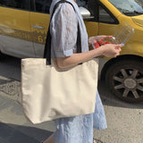 Weiyinxing 2023 Shopper Women's Bag Canvas Tote Pack Female Handbags Casual Environmental Storage Reusable Large Beach Shoulder Bags