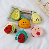 Weiyinxing Gel Children's Mini Coin Purse Handbags Cartoon Fruit Girls's Crossbody Bag for Boys Kids Cute Small Shoulder Bags Wallet