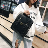 weiyinxing Pu Leather Women Backpack High Quality Backpacks Fashion School Bag College Girl Backpack Shoulder Bags Mochila Feminina