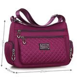 Weiyinxing Waterproof Nylon Women Messenger Bags Carteira Vintage Hobos Ladies Handbag Female Crossbody Bags Shoulder Bags 911