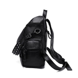 Weiyinxing Women Leather Backpack Travel Female Shoulders School Bag Pretty Style Girls Daypack Shopping Rucksack