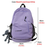 weiyinxing New Double-deck Waterproof Nylon Women Backpack Female Contracted Mesh Travel Bag Teenage Girls Large Capacity Schoolbag