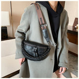 Weiyinxing Women's Fanny Pack 2023 Retro New Waist Bag Thick Chain Shoulder Crossbody Chest Bag Lady Belt Bag Designer Brand Handbag
