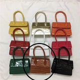 Weiyinxing Small Square bag 2023 Fashion New Quality PU Leather Women's Handbag Crocodile pattern Chain Shoulder Messenger Bags