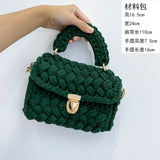 Weiyinxing Rope Woven Women Handbags Designer Knitting Chains Shoulder Crossbody Bag Casual Lady Hand Bags Small Flap Purses 2023