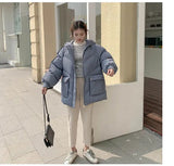 Weiyinxing 2023 Women Short Jacket Winter Thick Hooded Cotton Padded Coats Female Korean Loose Puffer Parkas Ladies Oversize Harajuku C