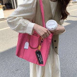 Weiyinxing New Japanese Harajuku Handbags High Capacity Fashion Handbag Shoulder Bags Casual Shopping Girls Women Elegant Canvas Bag