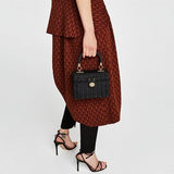 weiyinxing Rattan Box Straw Bags Wicker Woven Women Handbags Handmade Shoulder Crossbody Bags Summer Beach Small Purses Famade Bag