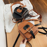 Weiyinxing New Women's Small Backpacks Fashion PU Leather Backpack Trend Shoulders Bag Korean Version College Wind Girl Youth Backpack