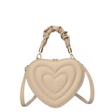 Weiyinxing 2023 Fashion Heart-shaped Lovely Shoulder Bags for Women PU Leather Female Crossbody Bags Vintage Casual Hand Bags