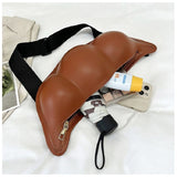 Weiyinxing Luxury Female Belt Bag Funny Edamame Waist pack Clutch Fashion Leather Shoulder Crossbody Chest Bags Summer Ladies Waist Bag