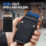 Weiyinxing Card Holder RFID Credit Card Holder Automatic Pop-up Bank Card Box Smart Quick Release Women Wallet Mini car Package
