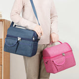 Weiyinxing Bag Reusable Insulated Thermal Bag Women Men Multifunctional 8L Cooler and Warm Keeping Lunch Box Leakproof Waterproof