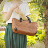 Weiyinxing Straw Bag Retro Rattan Straw Women Handy Beach Bag Simple Art Weaving Bag bolso mujer bandolera bolsas Fashion Bag