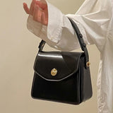 Weiyinxing Burgundy Women Shoulder Bags Pu Leather Ladies Square Crossbody Bag Luxury Female Flap Buckle Design Tote Purse Handbags